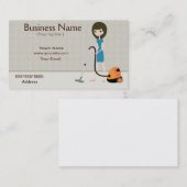 Reinigungsservice Business Card Visitenkarte (Vorne/Hinten)