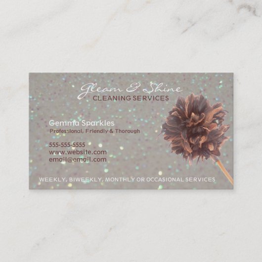 Reinigungsservice Business Cards Visitenkarte (Vorderseite)