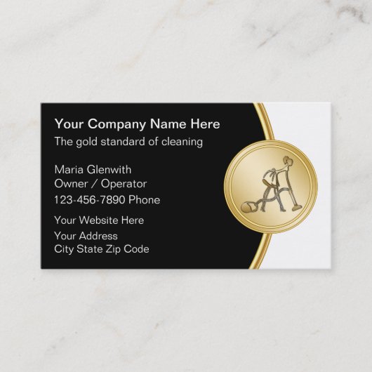 Reinigungsservice Business Cards Visitenkarte (Vorderseite)