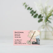 Reinigungsservice Business Cards Visitenkarte (Stehend Vorderseite)