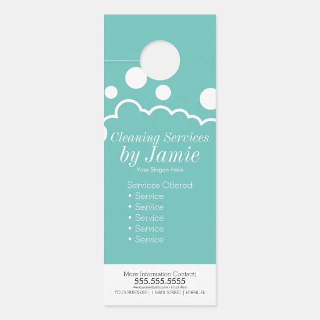 Reinigungsservice Business Suites Türanhänger (Vorderseite)