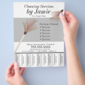 Reinigungsservice Business Tränen Flyer (Hand)