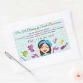 Reinigungsservice Business Washing Tile Rechteckiger Aufkleber (Umschlag)