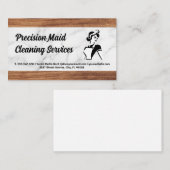 Reinigungsservice | Classic Maid-Logo Visitenkarte (Vorne/Hinten)