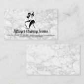 Reinigungsservice | Classic Maid Visitenkarte (Vorne/Hinten)