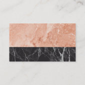 Reinigungsservice | Farbblock Maid Marble Visitenkarte (Rückseite)