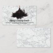 Reinigungsservice | Feather Duster Visitenkarte (Vorne/Hinten)