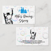 Reinigungsservice | Fensterreiniger | Seifenblasen Visitenkarte (Vorne/Hinten)