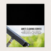 Reinigungsservice | Fensterreinigung Visitenkarten (Außenseite Aufgefaltet)