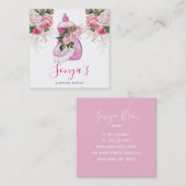 Reinigungsservice Floral Wasserfarben-Seife Quadratische Visitenkarte (Vorne/Hinten)