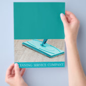 Reinigungsservice Flyer (Hand)