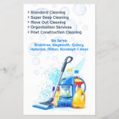 Reinigungsservice Flyer (Hinten)