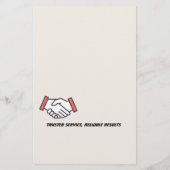 Reinigungsservice Flyer (Hinten)