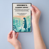 Reinigungsservice Flyer (Handgriff)