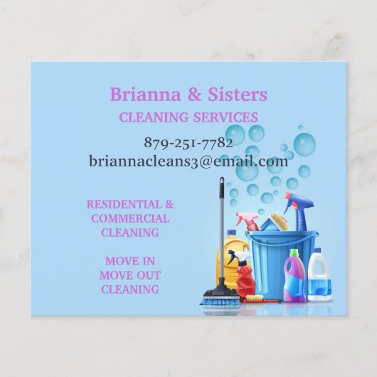 Reinigungsservice Flyer (Vorne)