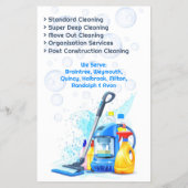 Reinigungsservice Flyer (Hinten)