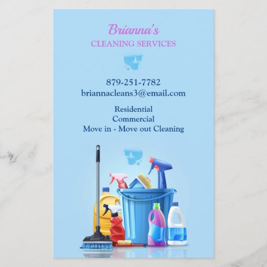 Reinigungsservice Flyer (Vorne)