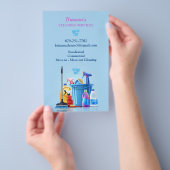 Reinigungsservice Flyer (Handgriff)