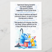 Reinigungsservice Flyer (Hinten)