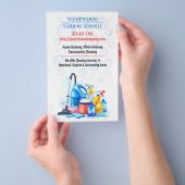 Reinigungsservice Flyer (Handgriff)