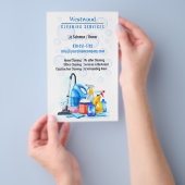 Reinigungsservice Flyer (Handgriff)