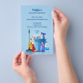 Reinigungsservice Flyer (Handgriff)