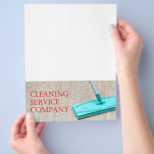 Reinigungsservice Flyer (Hand)