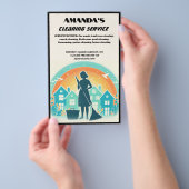 Reinigungsservice Flyer (Handgriff)