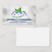 Reinigungsservice | Funkelnd Haus Visitenkarte (Vorne/Hinten)