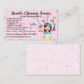 Reinigungsservice für benutzerdefinierte Haarfarbe Mitteilungskarte (Vorne/Hinten)