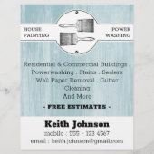 Reinigungsservice für berufliche Maler Flyer (Hinten)