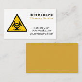 Reinigungsservice für Biogefährdungen Visitenkarte (Vorne/Hinten)