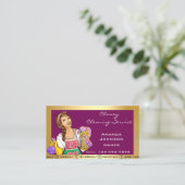 Reinigungsservice für Classy House - Haushaltshilf Visitenkarte (Stehend Vorderseite)