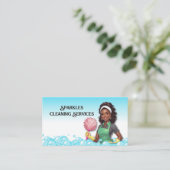 Reinigungsservice für das Bubble House Visitenkarte (Stehend Vorderseite)