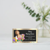 Reinigungsservice für das Klassenzimmer Gerahmt Visitenkarte (Stehend Vorderseite)