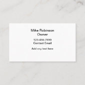 Reinigungsservice für Fenster Visitenkarte (Rückseite)