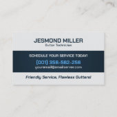 Reinigungsservice für Gutter Visitenkarte (Rückseite)