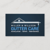 Reinigungsservice für Gutter Visitenkarte (Vorderseite)