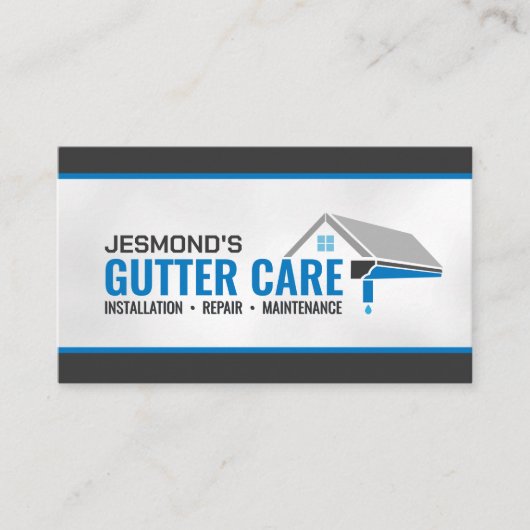 Reinigungsservice für Gutter Visitenkarte (Vorderseite)