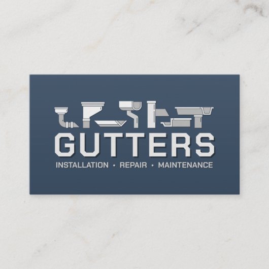 Reinigungsservice für Gutter Visitenkarte (Vorderseite)