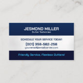 Reinigungsservice für Gutter Visitenkarte (Rückseite)