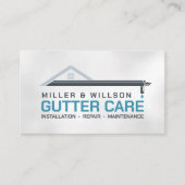 Reinigungsservice für Gutter Visitenkarte (Vorderseite)