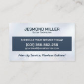 Reinigungsservice für Gutter Visitenkarte (Rückseite)