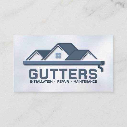 Reinigungsservice für Gutter Visitenkarte (Vorderseite)