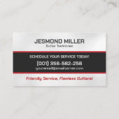 Reinigungsservice für Gutter Visitenkarte (Rückseite)