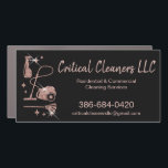 Reinigungsservice für Haushaltshilfe beruflich Auto Magnet<br><div class="desc">ReinigungsHouse beruflich Cleaning Services Business Card Goldfarbe</div>