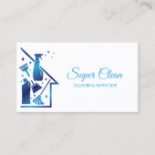 Reinigungsservice für Haushaltshilfe beruflich Visitenkarte (Vorderseite)