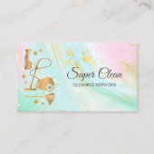 Reinigungsservice für Haushaltshilfe beruflich Visitenkarte (Vorderseite)