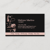 Reinigungsservice für Haushaltshilfe beruflich Visitenkarte (Rückseite)