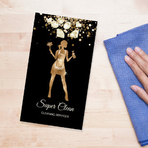 Reinigungsservice für Haushaltshilfe beruflich Visitenkarte